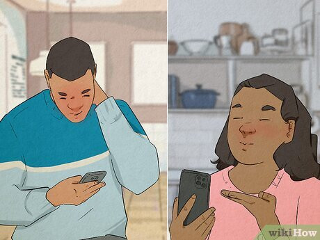 Stay connected long-distance by sending him sweet love notes.