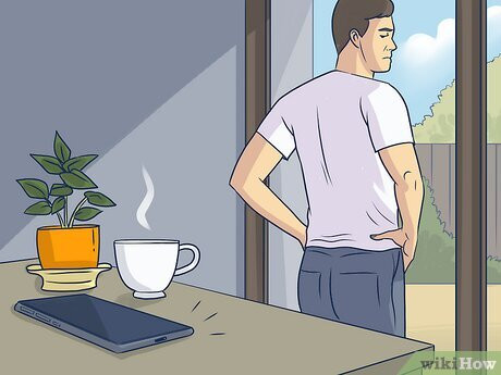 Step 4 He needs space.