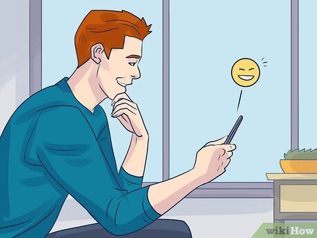 Step 2 Use emojis to add sexual tension to a regular text.