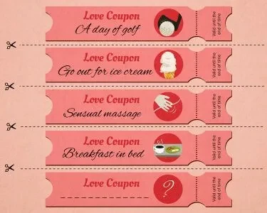 110个送给爱人的创意爱情券点子