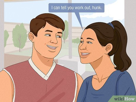 Use “hunk” to let him know you’re attracted to him.