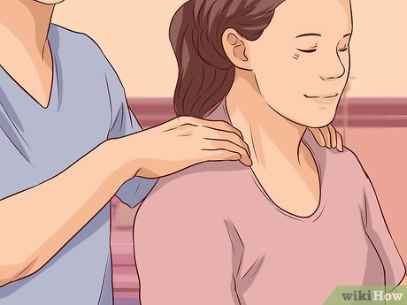 Step 3 Offer to give her a foot massage or shoulder rub.