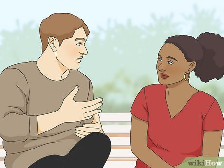 Give him time to open up and trust you.