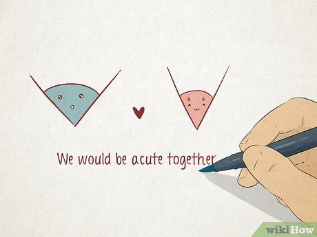 If you’re a little shy and creative, a silly illustration is a funny way to go.