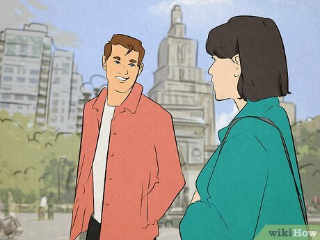 Step 1 Make eye contact and smile.